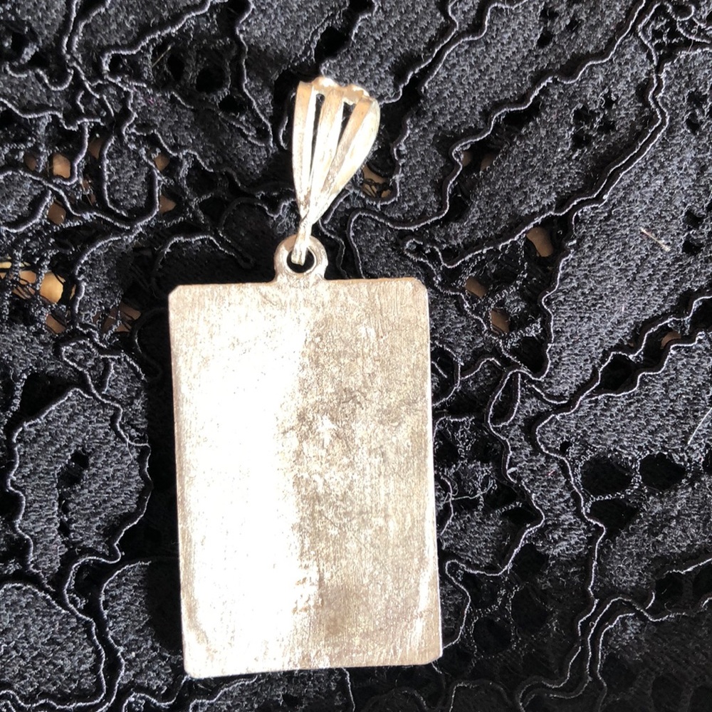 Sterling Our Lady of Guadalupe pendant - Picture 3 of 4